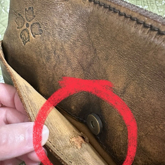 Patricia Nash Brown Leather Crossbody Bag - Picture 10 of 10